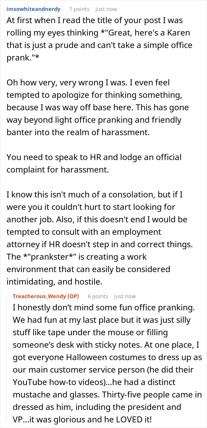 Woman Praised For Standing Up To Obnoxious Office Prankster Making Her &ldquo;Lose Her Sanity&rdquo; With All The Pranking