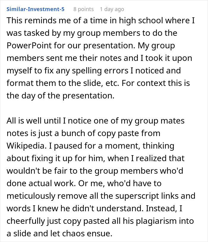 &ldquo;You&rsquo;re A Woman And Will Do As I Say&rdquo;: Guy Demands His Classmate Do His Part Of Group Presentation, She Maliciously Complies
