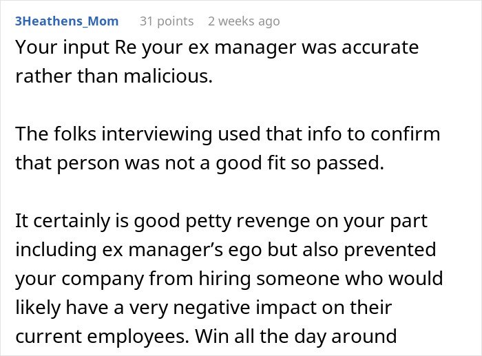 Employee Is Surprised Their Nasty Ex-Boss Attends A Job Interview At Their New Company, Does Their Best To Make Them Fail It