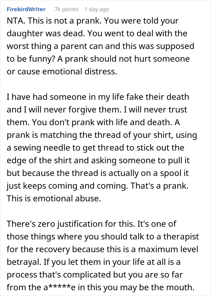 Woman Wonders If She&rsquo;s The Bad Guy For Banning Her Daughter From Her Home After Extremely Cruel Prank