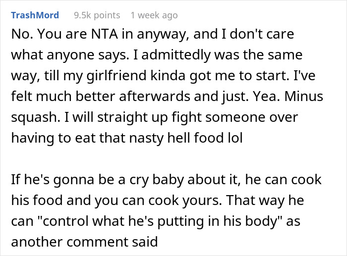 &ldquo;He&rsquo;s Been Feeling A Lot Better The Past Few Months&rdquo;: Boyfriend Explodes After He Finds Out His GF Has Been Making His Food Healthier