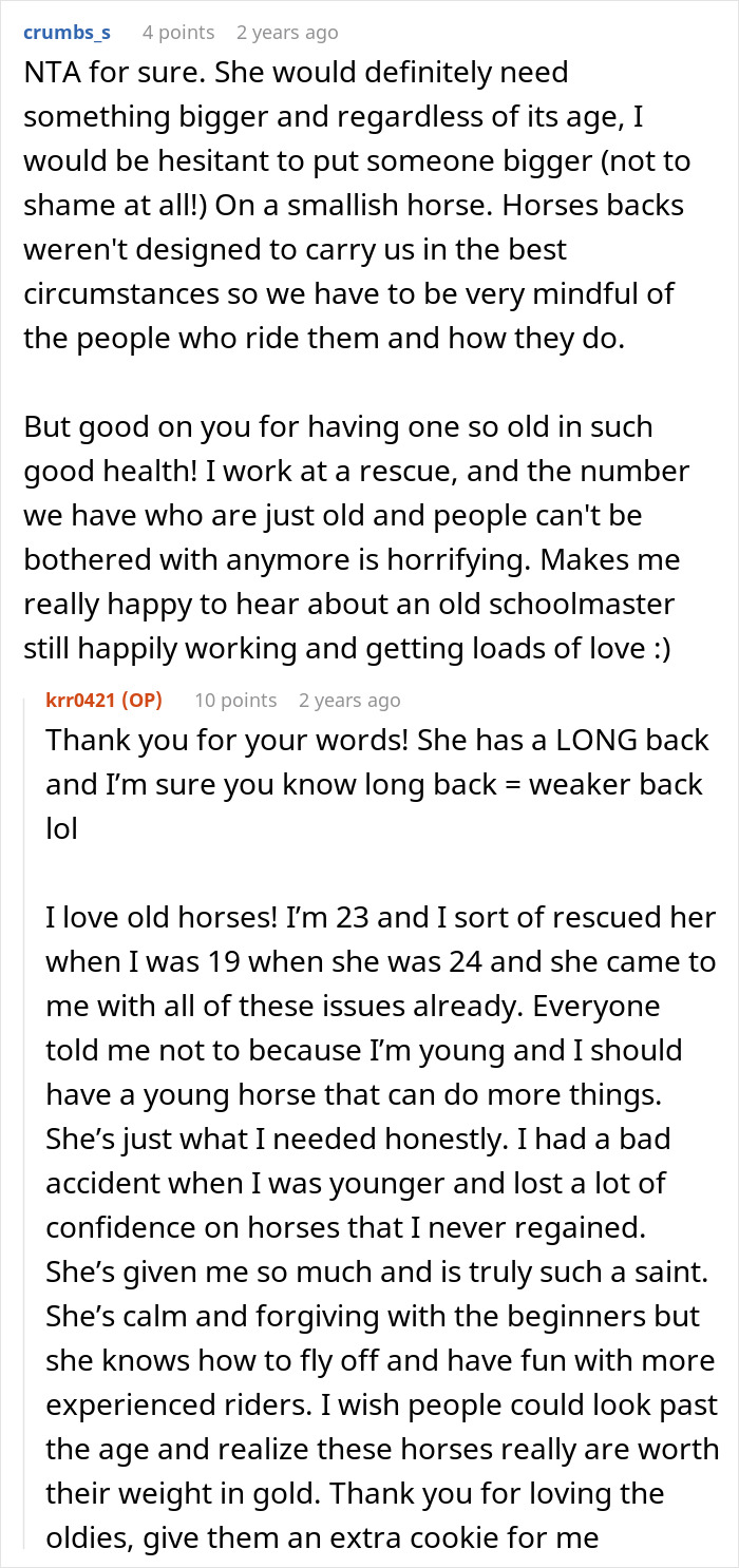 Horse Owner Doesn’t Let Her Overweight Friend Ride One Of The Animals, Gets Accused Of Body-Shaming Her Horse Owner Doesn’t Let Her Overweight Friend Ride One Of The Animals, Gets Accused Of Body-Shaming Her