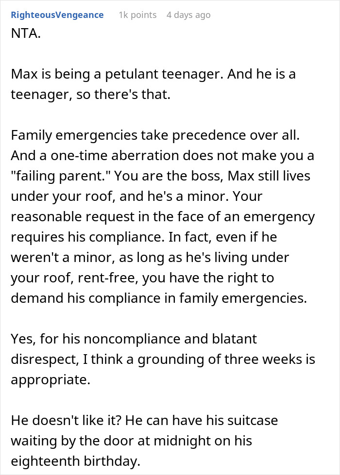 Teen Gets Mad At His Dad For Interrupting His Date To Ask Him To Pick Up His Little Sister, Says He "Failed As A Parent"
