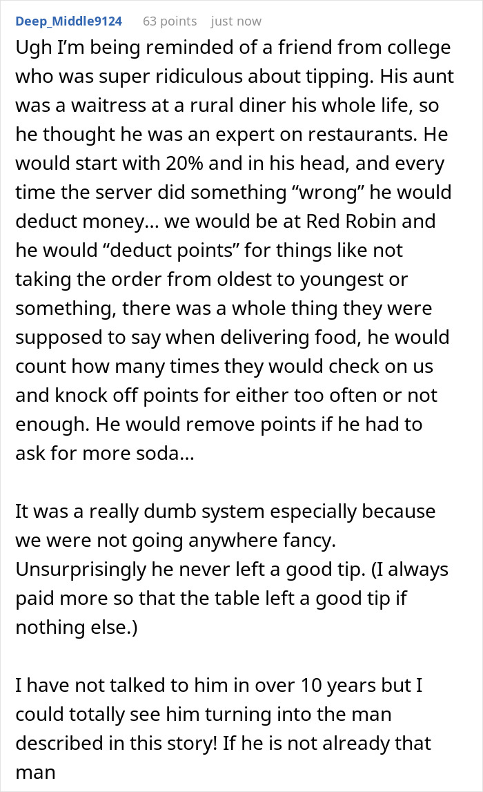 “Table For One?”: Waitress Gets Back At Diner Regular Who Always Expects To Be Welcomed With Open Arms “Table For One?”: Waitress Gets Back At Diner Regular Who Always Expects To Be Welcomed With Open Arms