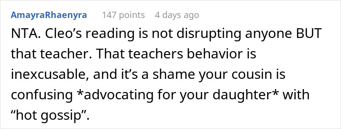 Father Supports His Daughter After The Teacher Took Away Her Book For Reading At Recess, Gets Called A Jerk