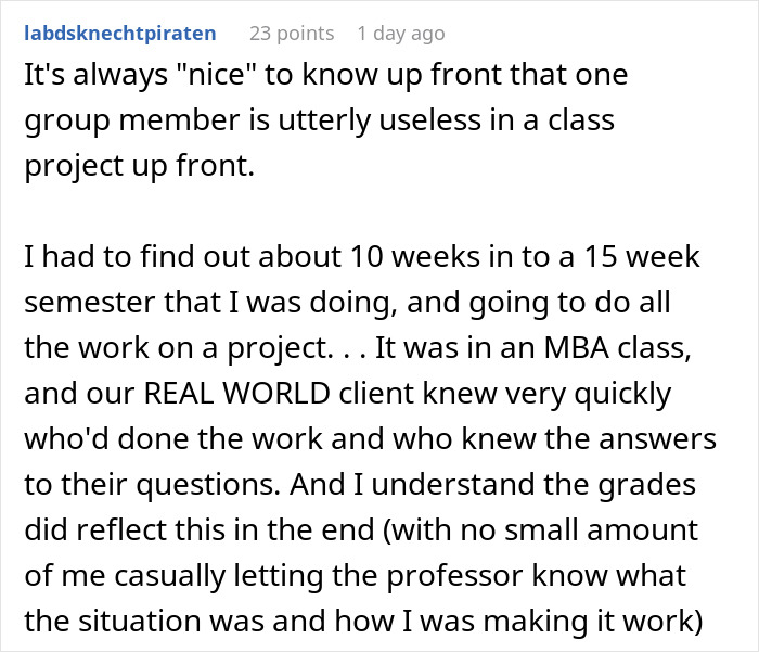 &ldquo;You&rsquo;re A Woman And Will Do As I Say&rdquo;: Guy Demands His Classmate Do His Part Of Group Presentation, She Maliciously Complies