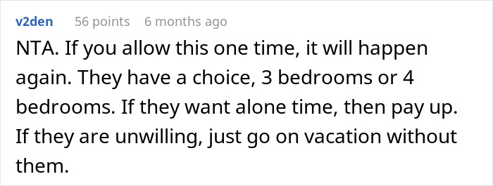 &ldquo;[Am I The Jerk] For Changing My Mind About Splitting The Cost Of Our Group Vacation Equally?&rdquo;