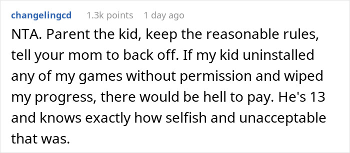 13 Y.O. Livid With His Mom For Grounding Him After He Deleted Her Games’ Progress 13 Y.O. Livid With His Mom For Grounding Him After He Deleted Her Games’ Progress