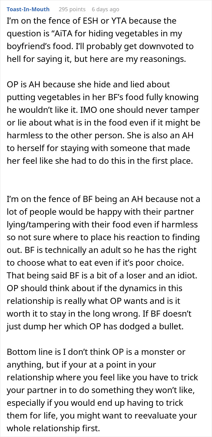 &ldquo;He&rsquo;s Been Feeling A Lot Better The Past Few Months&rdquo;: Boyfriend Explodes After He Finds Out His GF Has Been Making His Food Healthier