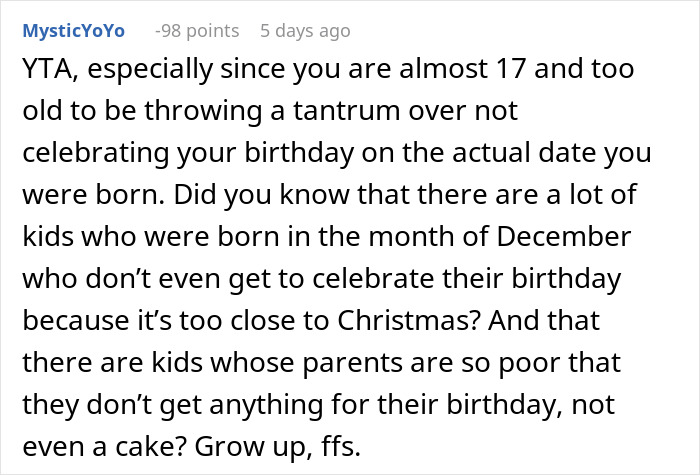 Teen Is Fed Up With Having To Celebrate Her Birthday With Her Little Brother, Infuriates Parents By Sabotaging It This Year