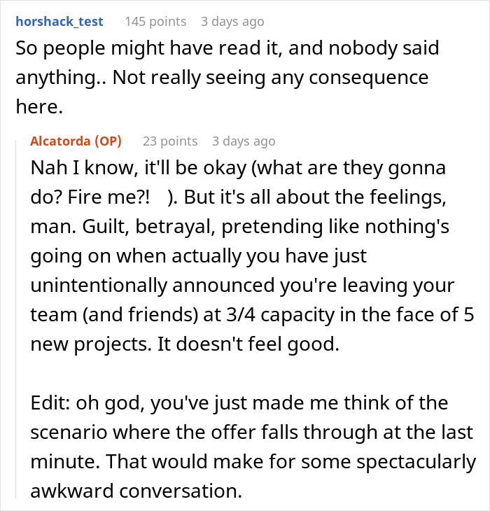 Woman Opens Up About Accidentally Showing Her Newly Accepted Job Offer To CEO Before She Gave Her Notice