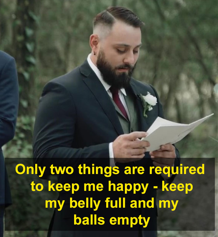 &ldquo;Throw The Whole Man Out&rdquo;: People&rsquo;s Reaction To Dude&rsquo;s Wedding Vows