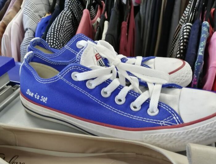 I'm Guessing Sue Wasn't Happy With Her 50th Birthday Present From Friends