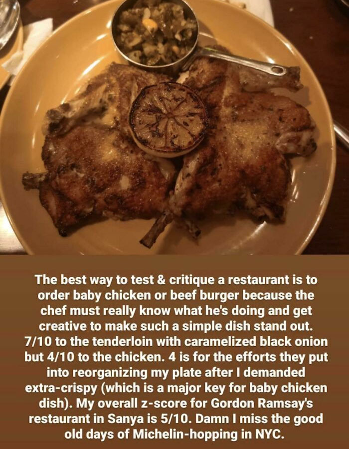 Guy Goes To Gordon Ramsey Restaurant And Acts Like A Food Critic When He Doesn’t Know What A Z Score Is