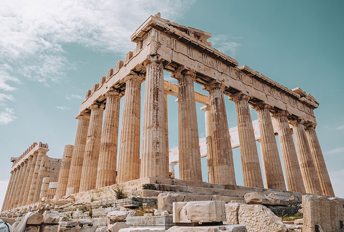 Ruins in Athens Greece