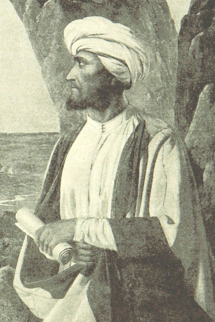 black and white Georg August Wallin portrait