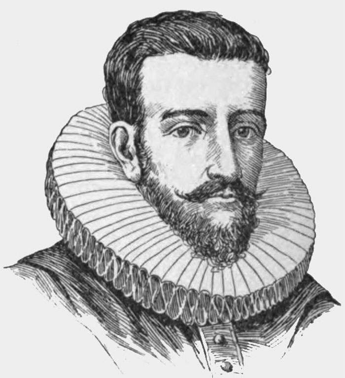black and white Henry Hudson portrait
