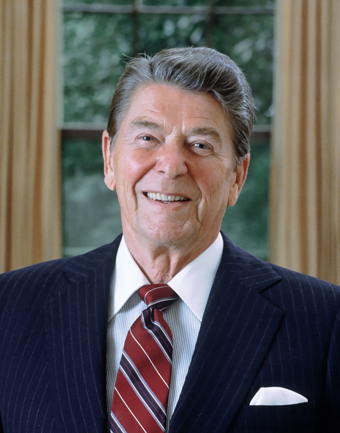 Picture of Ronald Reagan smiling