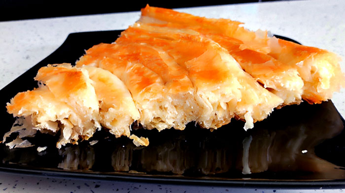 Rolled Burek With Cheese From Phyllo Pastry