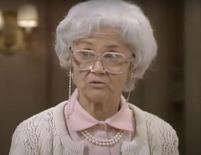 Sophia Petrillo wearing pearls 