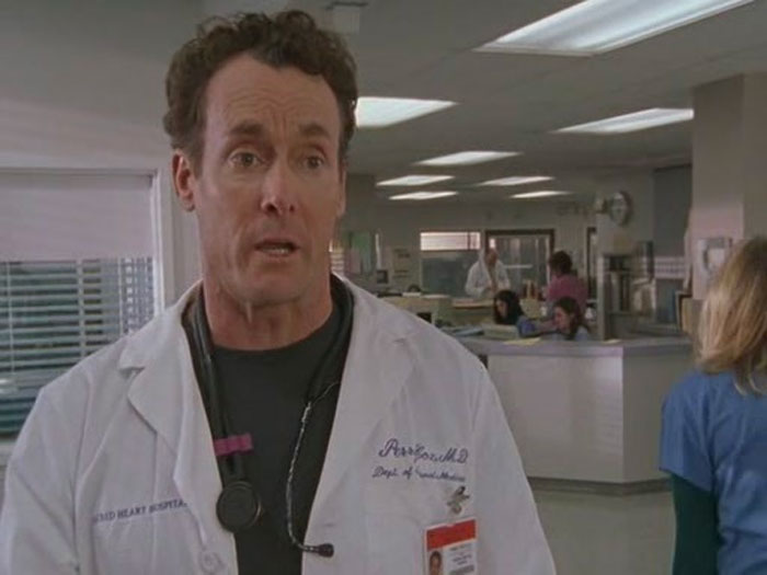 Perry C*x with stethoscope on the neck 