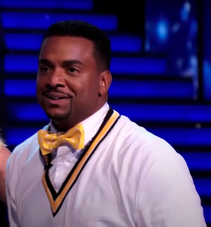 Carlton Banks wearing yellow bow-tie 