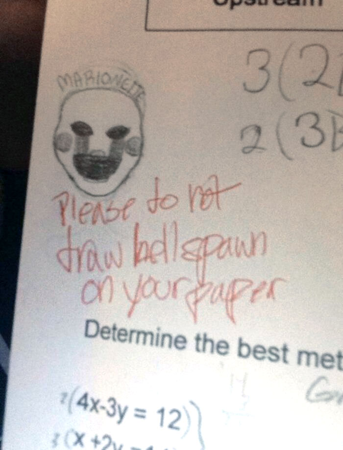 Please Don't Draw Hellspawn On Your Paper