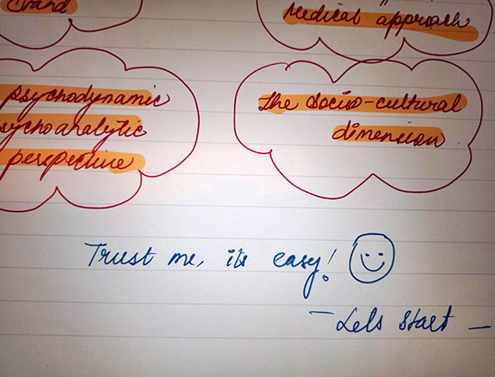 My Teacher's Little Positive Comments In Between Her Notes Really Keep Me Motivated