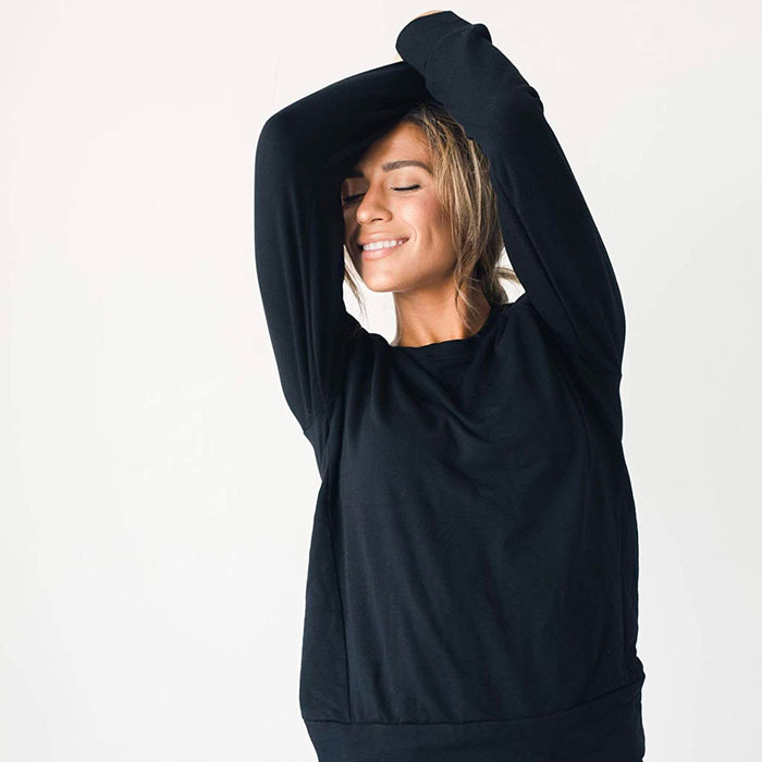 Cozy Earth Ultra-Soft Bamboo Pullover Crew