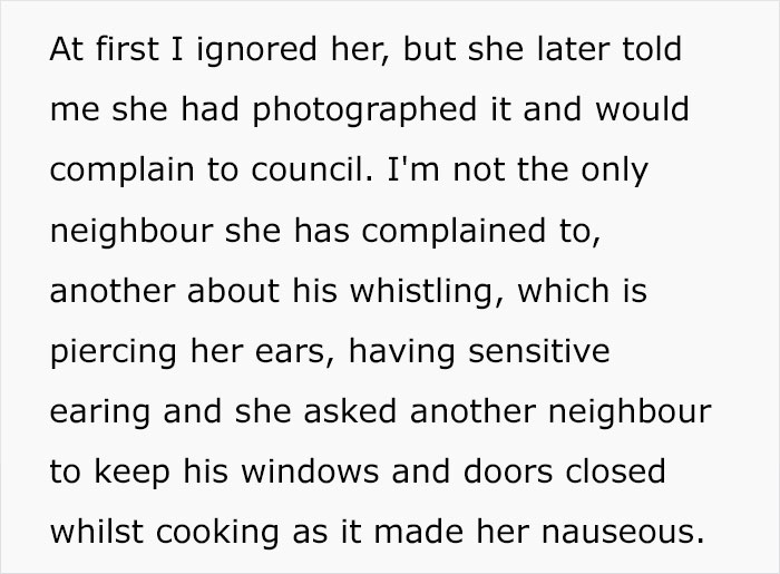 New Neighbor Causes Havoc In The Neighborhood By Complaining About Everything, From Hanging Laundry To People Cooking With Their Windows Open
