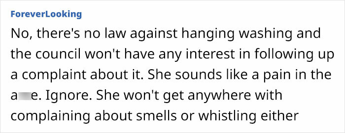 New Neighbor Causes Havoc In The Neighborhood By Complaining About Everything, From Hanging Laundry To People Cooking With Their Windows Open