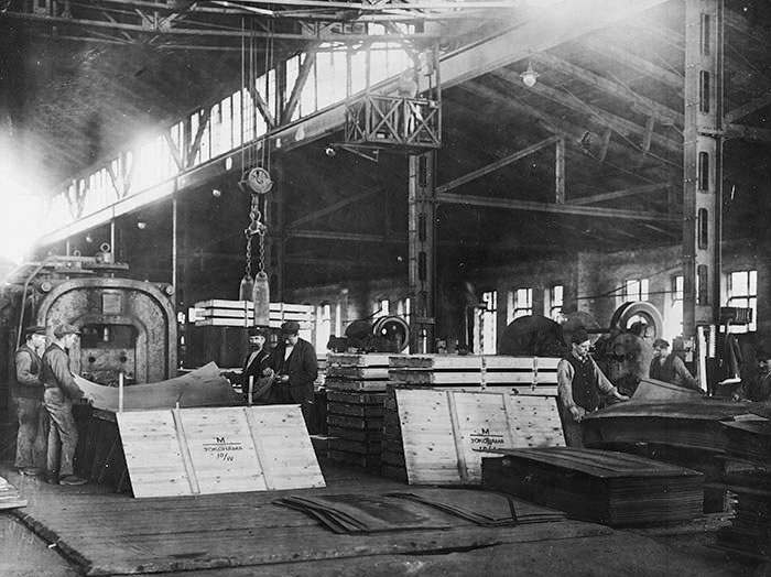 Surahammar's Mill. The Tuning Plant. Packing Transformer Plate For The Export