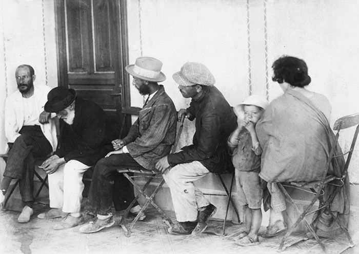 Patients Waiting In An Infirmary. Jerusalem