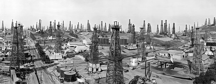 Long Beach Oil Field In California