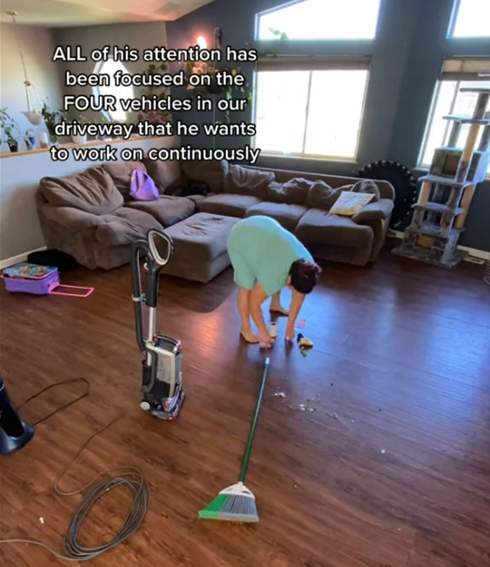 Woman Shows What Her Home Looks Like After She Doesn't Clean For 6 Days, Divorces Her Husband Woman Shows What Her Home Looks Like After She Doesn't Clean For 6 Days, Divorces Her Husband