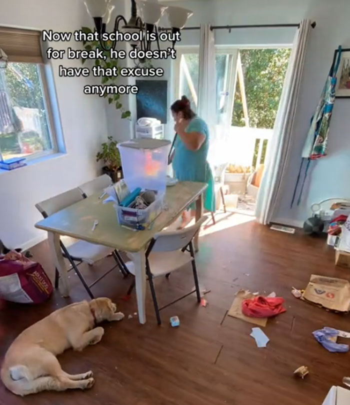Woman Shows What Her Home Looks Like After She Doesn't Clean For 6 Days, Divorces Her Husband Woman Shows What Her Home Looks Like After She Doesn't Clean For 6 Days, Divorces Her Husband