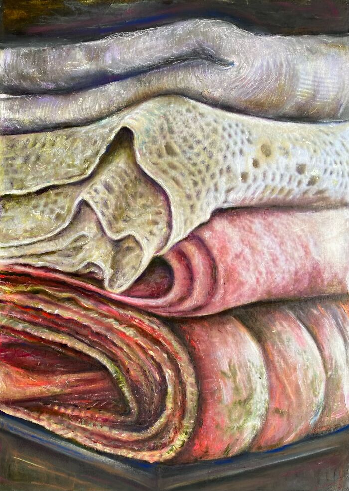 Realistic Fabric Paintings (5 Pics)