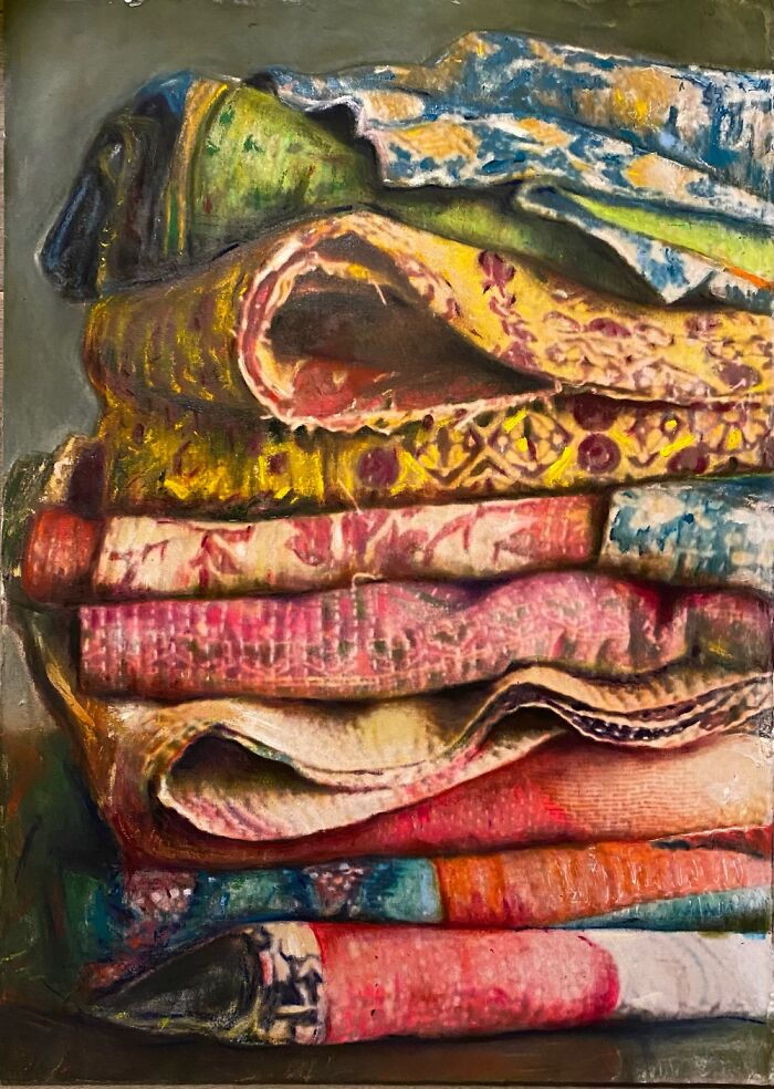 Realistic Fabric Paintings (5 Pics)