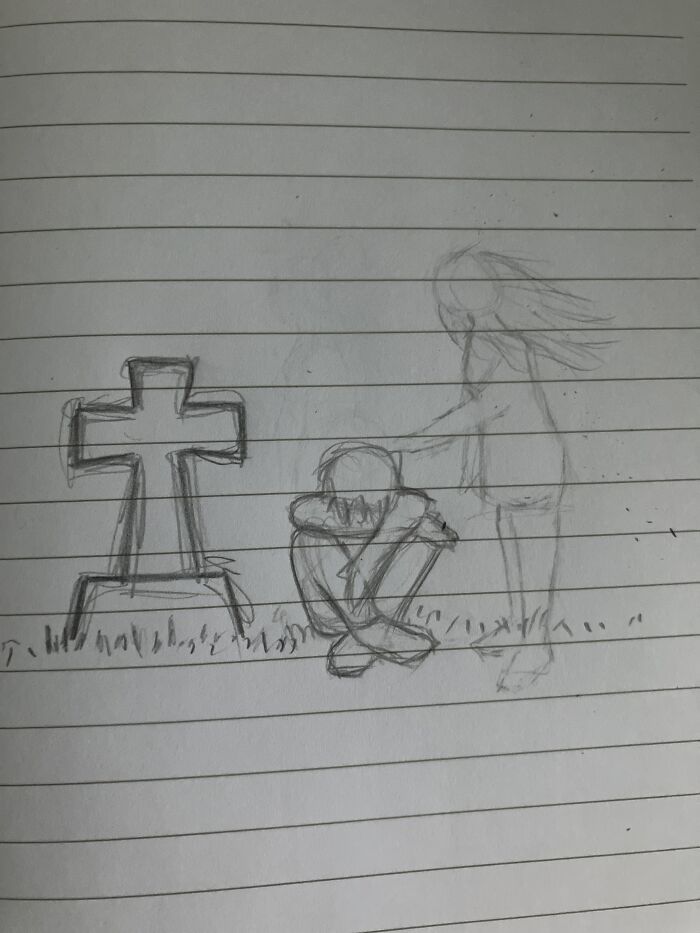 Kind Of Sad, Idk Why I Randomly Drew This