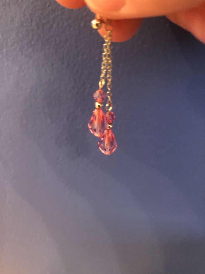 Dangle Pink And Gold 