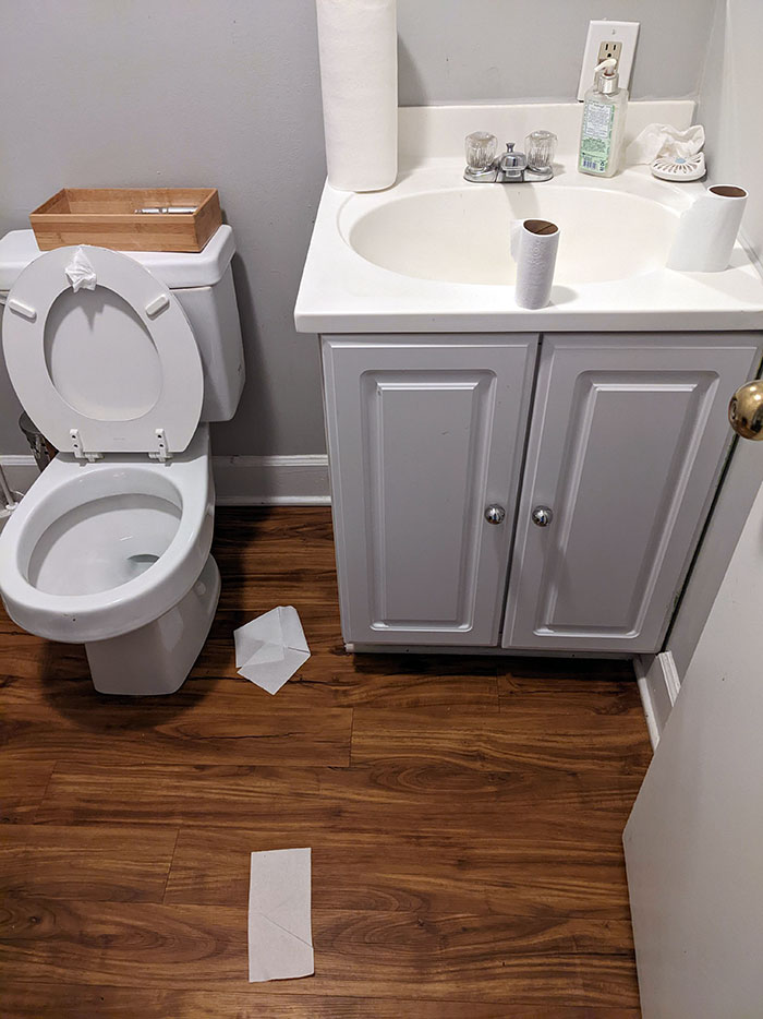 How One Of My Coworkers Leaves The Restroom