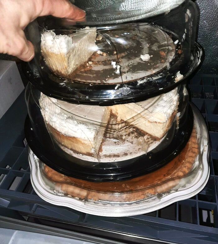 What Kind Of Monster Do I Work With That Leaves A Single Slice Of Cheesecake And Cuts Into A New One