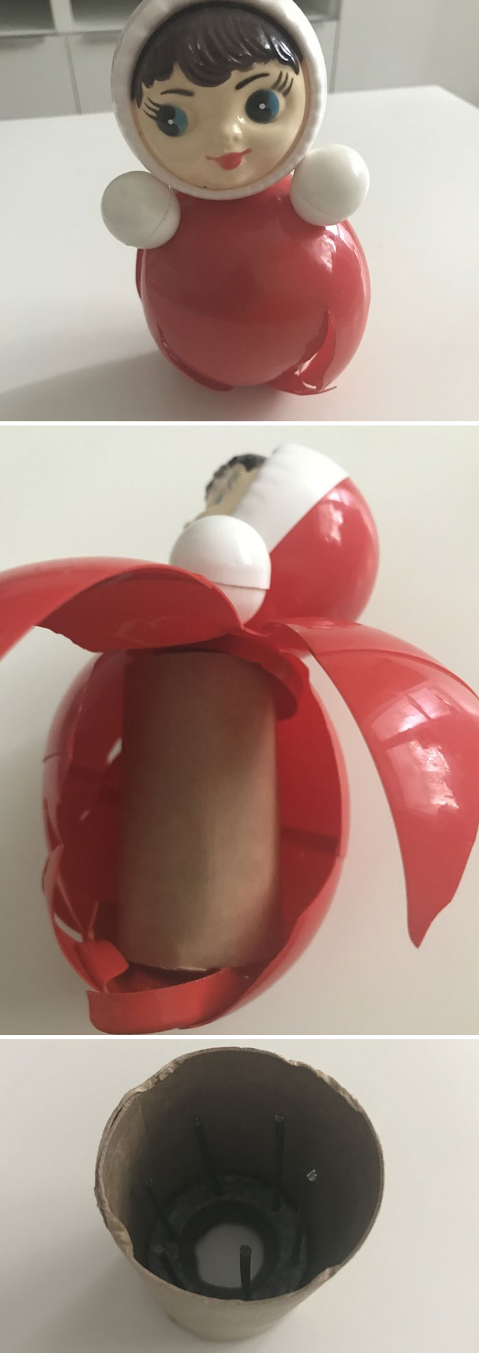 Inside Of A Tumbler Doll