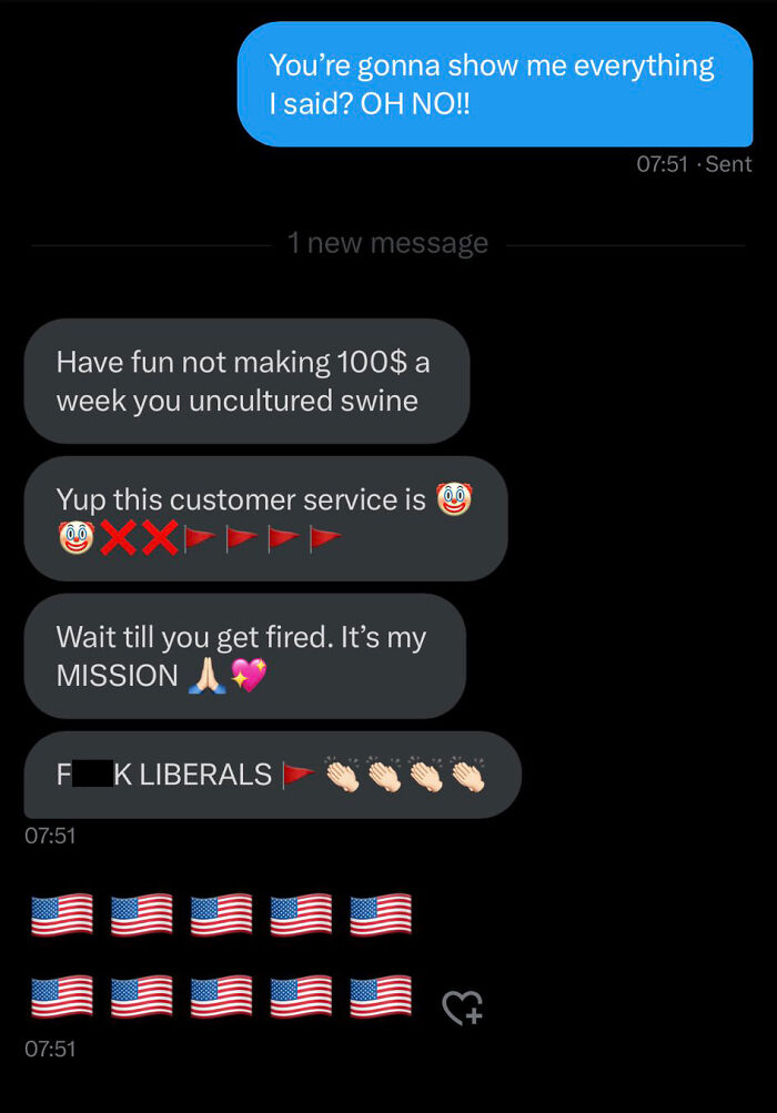 "Crazed Karen Threatens To Report Me To My Boss (Me)": Guy Shares Screenshots Of Crazed Karen, Gets Her Fired