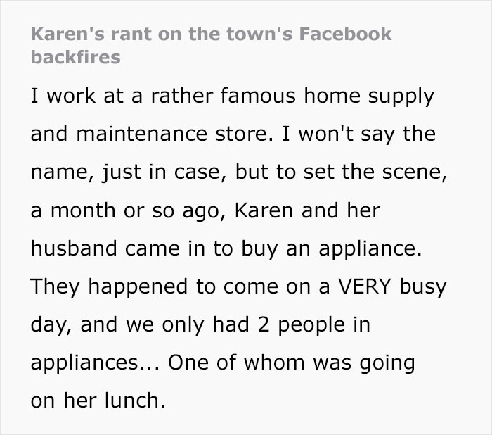 &ldquo;We Don&rsquo;t Take Abuse At My Store&rdquo;: Karen's Lies About Department Store Backfire Spectacularly, Making Her The Laughingstock Of The Town