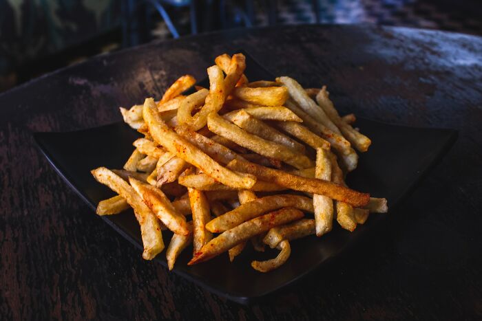 Picture of fries on plate