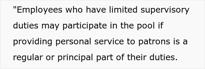 Lazy Manager Thinks She Can Get Away With Illegally Participating In Tip Pool, But One Employee Takes Matters Into Their Own Hands And Goes To HR