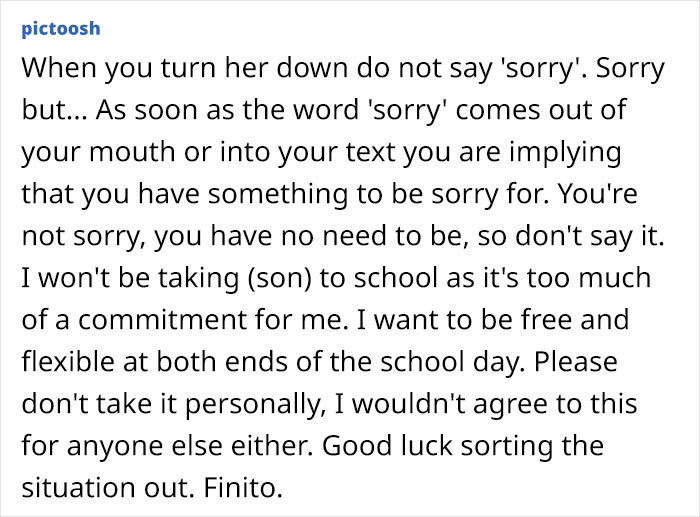 Neighbor Expects This Pregnant Mom To Be A Personal Driver For Their Anxious Son Neighbor Expects This Pregnant Mom To Be A Personal Driver For Their Anxious Son