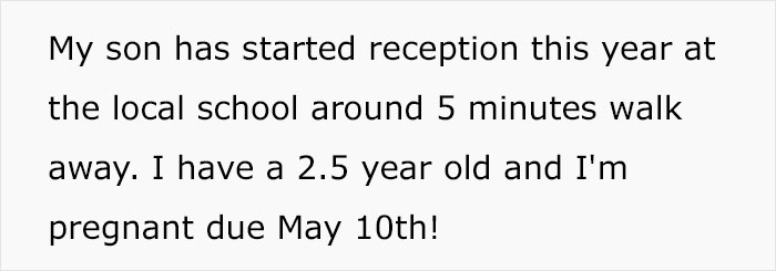 Neighbor Expects This Pregnant Mom To Be A Personal Driver For Their Anxious Son Neighbor Expects This Pregnant Mom To Be A Personal Driver For Their Anxious Son