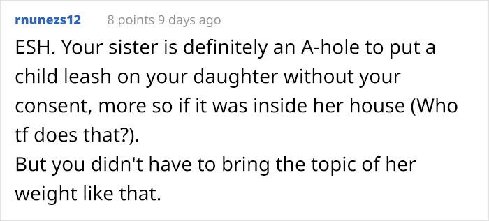 &ldquo;Am I The Jerk For Telling My Sister She Is Too Heavy And Lazy To Watch My Kid?&rdquo;